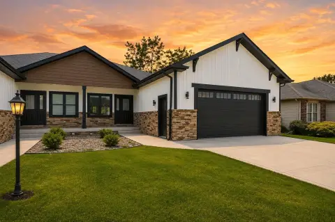 Modern Duplex with Finished Details