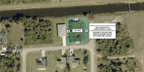 Waterfront Lot in Lehigh Acres