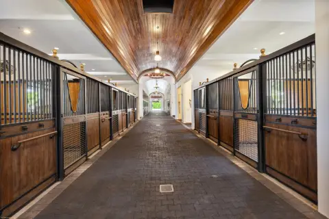 Equestrian Facility with Multiple Stalls
