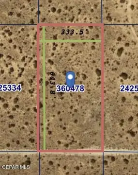 Undeveloped Land in El Paso