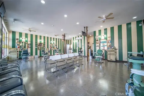 Mixed-Use Building with Parking Lot