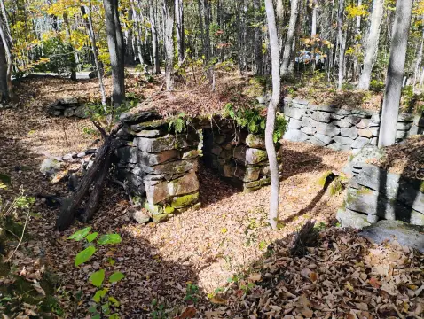 Picturesque Land with Stone Walls