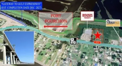 Golden Meadow Commercial Land Available