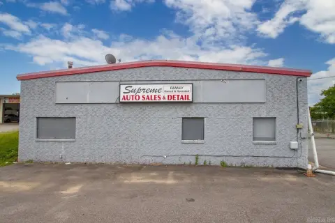 Cinder Block Automotive Service Building