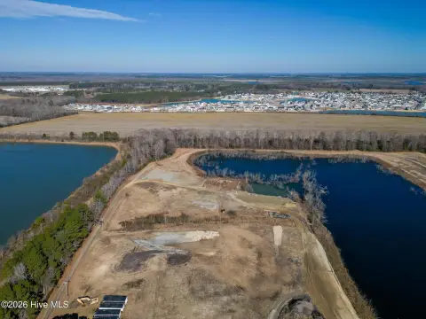 Heavy Industrial Land with Pond