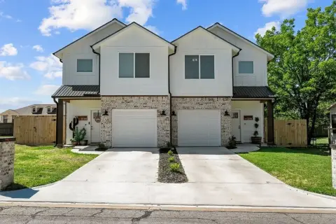Modern Farmhouse Duplex Under Construction