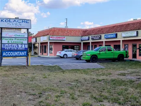 Retail Building with Monument Sign