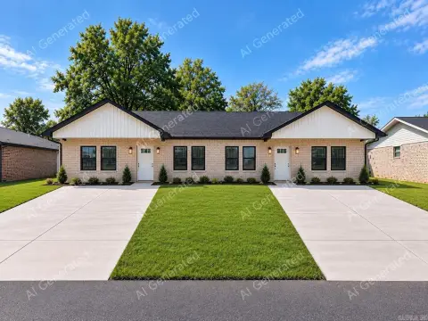 Duplex with Covered Porches