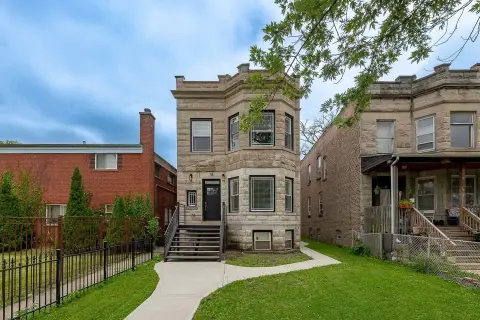 Renovated Greystone Two-Flat in Chicago