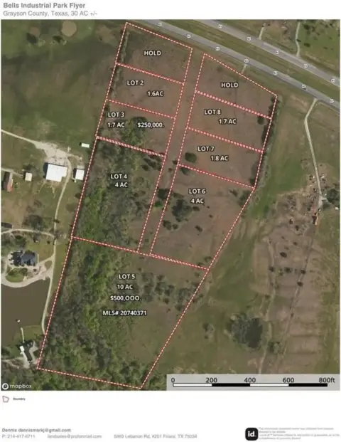 1.7 Acres in Bells, TX