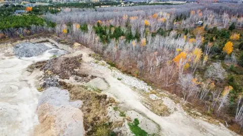 Active Quarry in Gibraltar, WI
