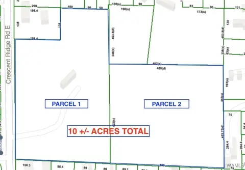 Unzoned 10-Acre Tuscaloosa Land