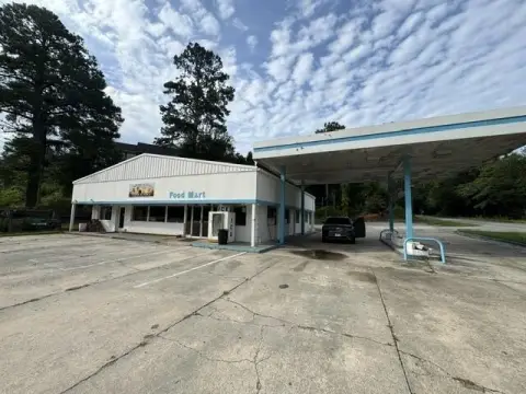 Gas Station with Fuel Tanks