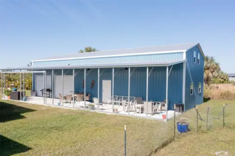 Fenced Land with Steel Building