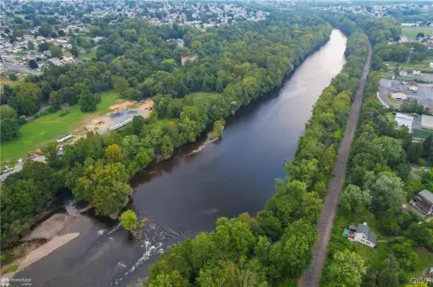 Land on Lehigh River