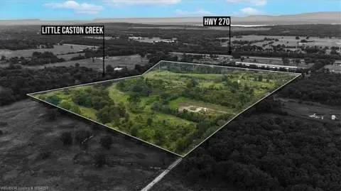 Oklahoma Ranchette with Creek Boundary