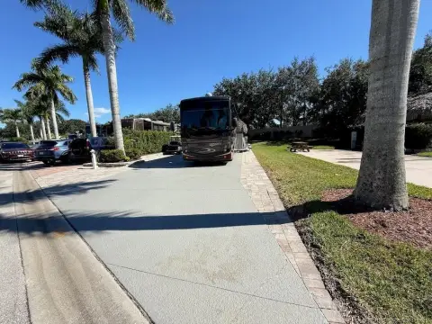 Luxury RV Lot with Tiki