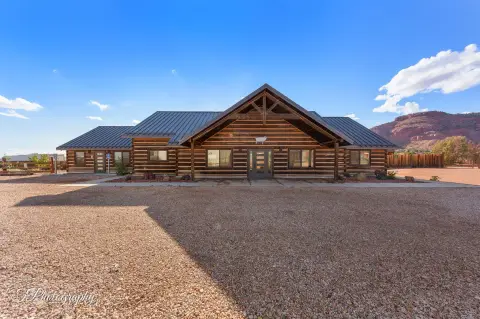 Custom Log Home on Acreage