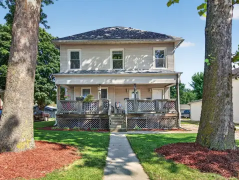 Duplex with 7-Bay Garage