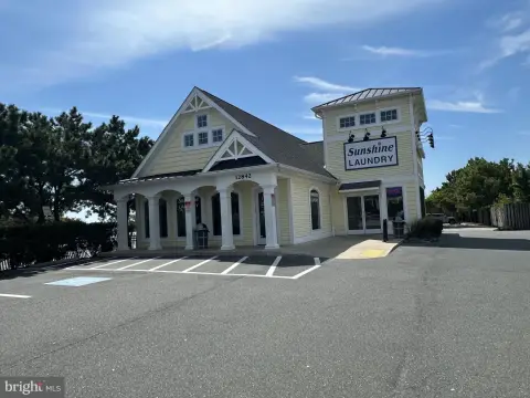 Storefront with Exposed Wood Beams