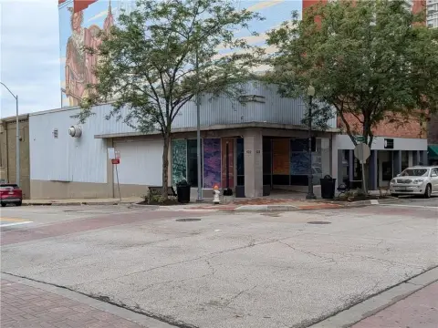 Corner-Lot Storefront with Display Windows