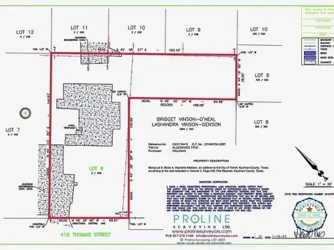 Residential Lot in Terrell, TX