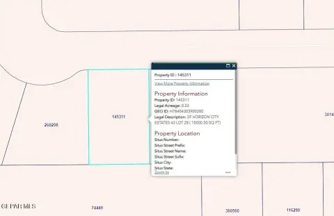 Horizon City Vacant Lot