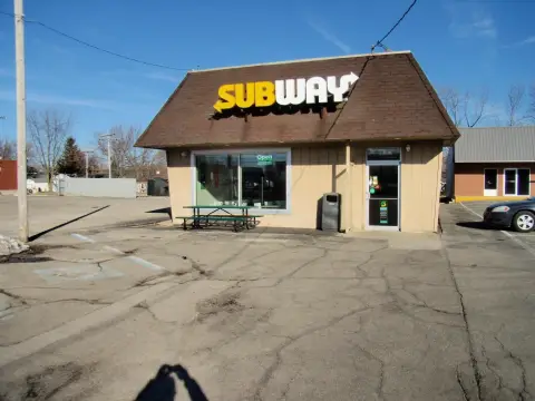 Restaurant and Apartment Building