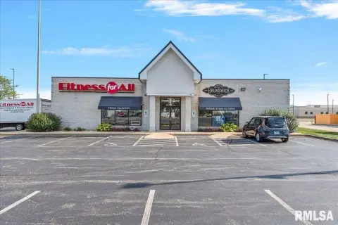 Brick Storefront With Storage Building