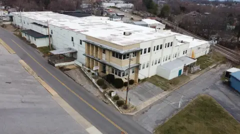 Industrial Warehouse with Mountain Views