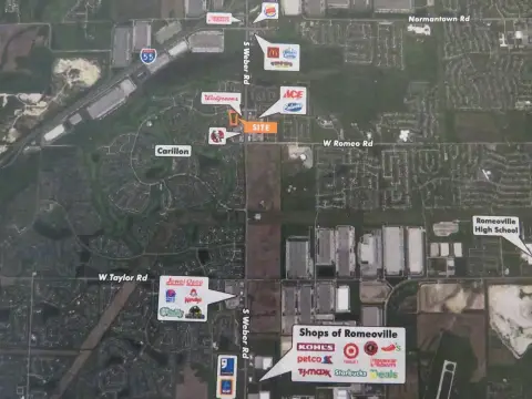 Commercial Land with Plaza Plans