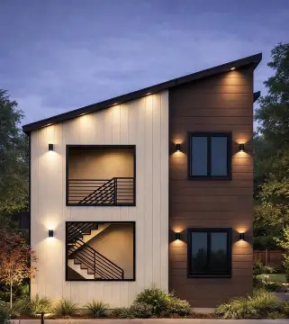 New Duplex Construction Near Highway