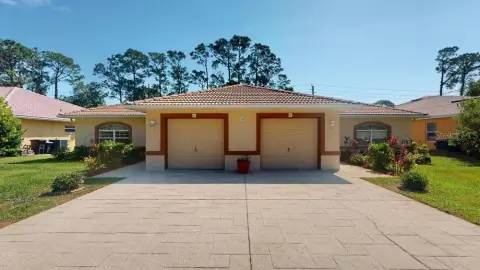 Palm Coast Duplex with Tile Roof