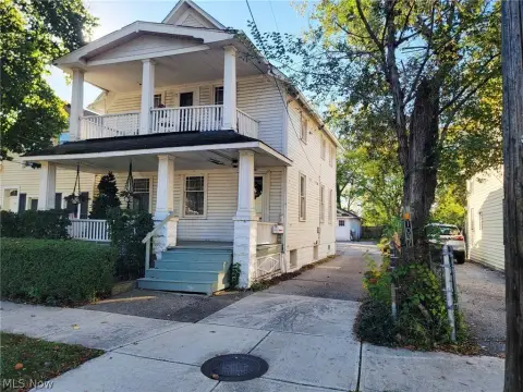 Duplex with Four-Car Garage