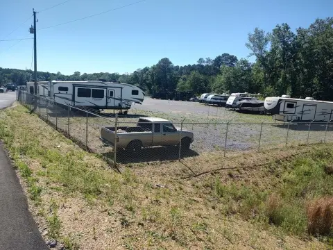 Fenced Commercial Lot on Highway