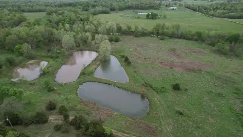 Farmland with Connected Ponds