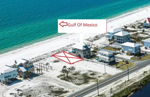 Gulf Front Lot with Permit