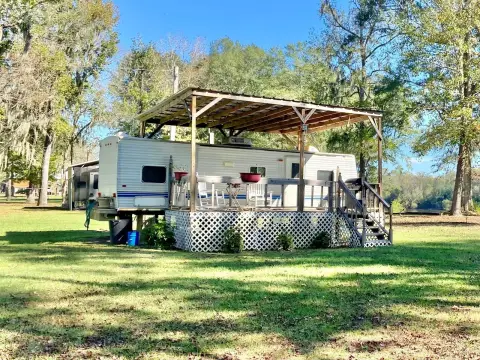 Waterfront Lot with Camper