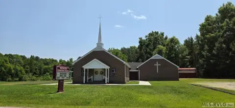 Brick Church with Fellowship Hall