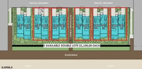 Oceanfront Townhome Lots in Atlantic City