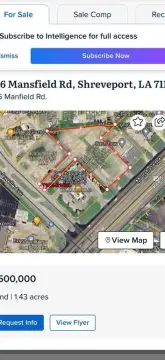 Shreveport Land with Dual Access