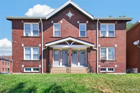 Brick Four-Unit Quadplex