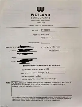 Naples Land Parcel For Sale