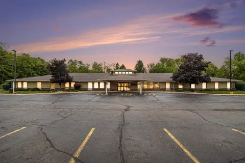 Office Building With Multiple Entrances