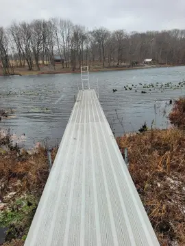 Waterfront Land with Pole Building