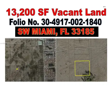 Southwest Miami Land Opportunity