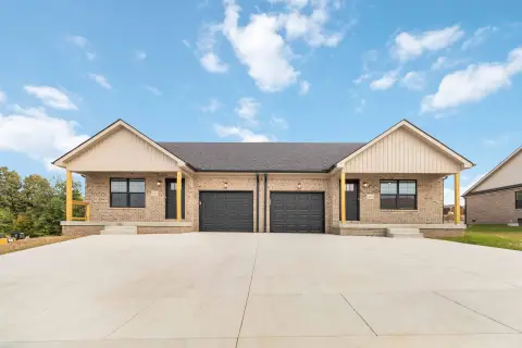 All-Brick Duplex With Attached Garages