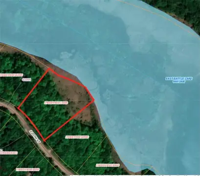 Secluded East Battle Lake Lot