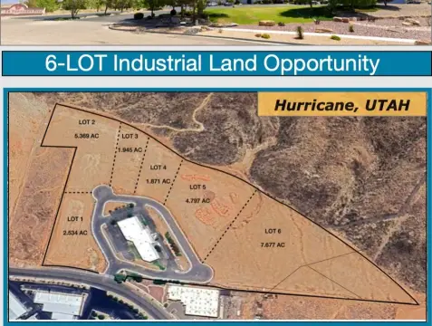 Hurricane UT Industrial Land Parcels