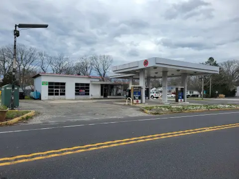 Gas Station with Two-Bay Garage